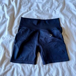 Gymshark Lift Seamless Shorts - Midnight Blue/Black Marl